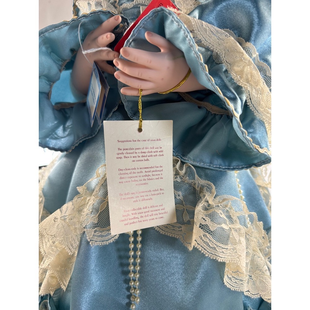 Dianna Effner Porcelain Doll McDonalds n Me Treasured Heirloom Blue Lace Dress - Picture 5 of 13